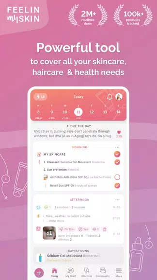 FeelinMySkin: Skincare Routine Screenshot 1