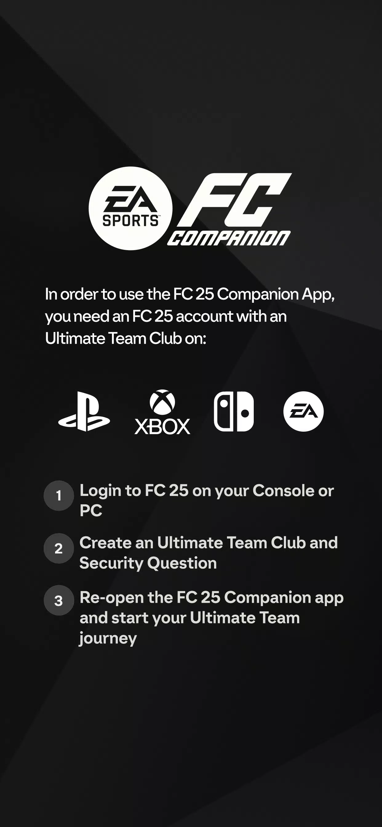 EA SPORTS FC™ 25 Companion Скриншот 1