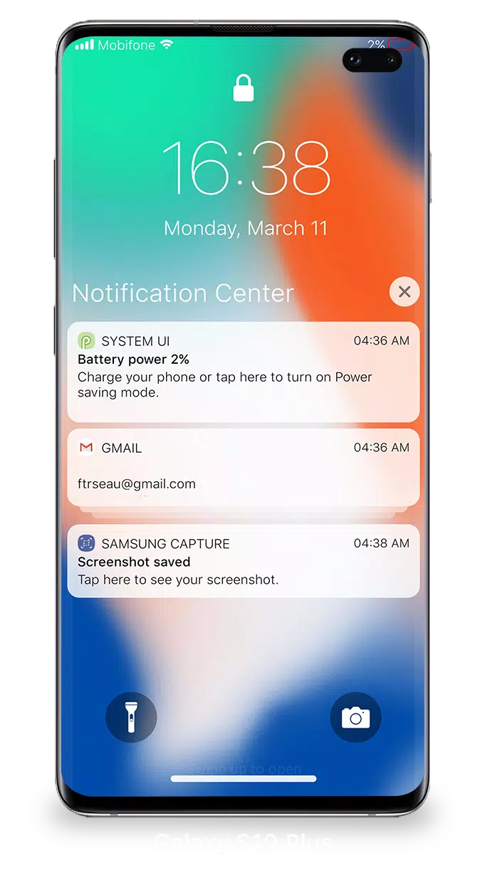 Pantalla de bloqueo iOS 15 Captura de pantalla 2