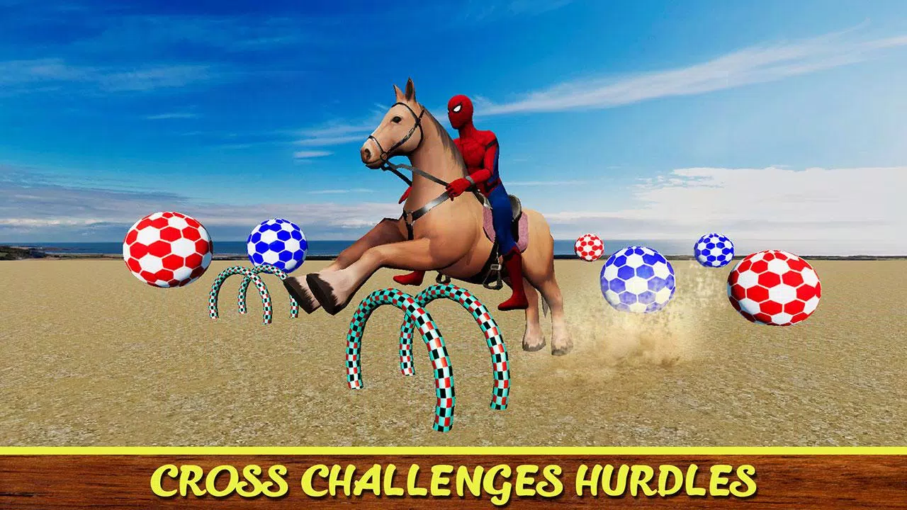 Diligent SuperHeroes Horse Riding 3d スクリーンショット 2