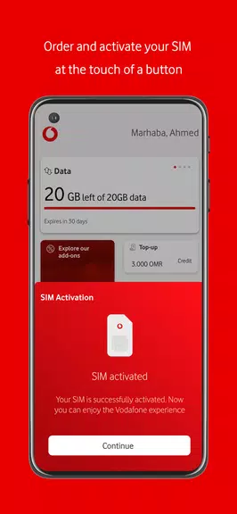 My Vodafone Oman Captura de tela 4