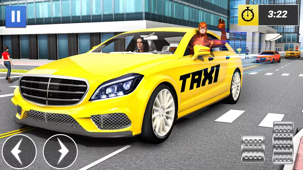 Superhero Car Games Taxi Games Captura de tela 1