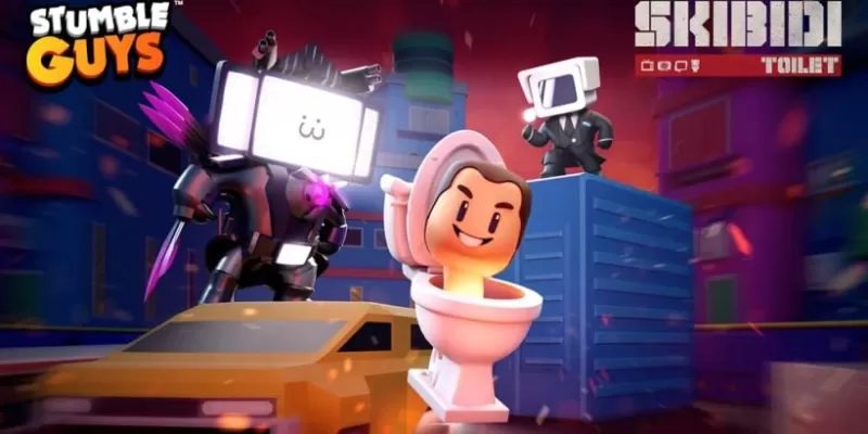 Stumble Guys s'associe aux toilettes de Skibidi