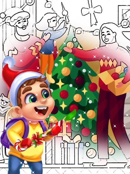 Christmas Coloring Pages 스크린샷 1