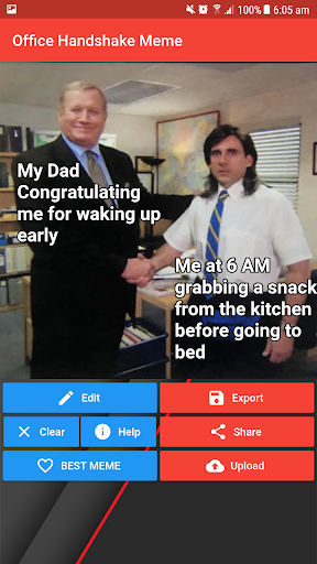 Office Handshake Meme Creator Captura de pantalla 2