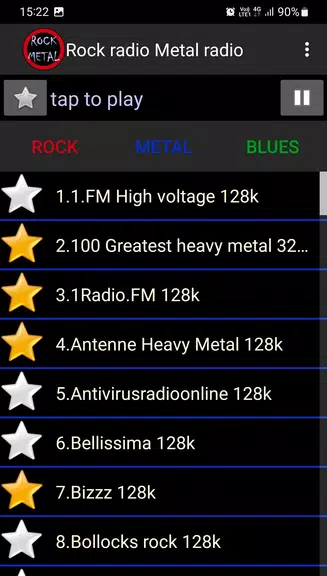 Rock + Métal radio Capture d'écran 2