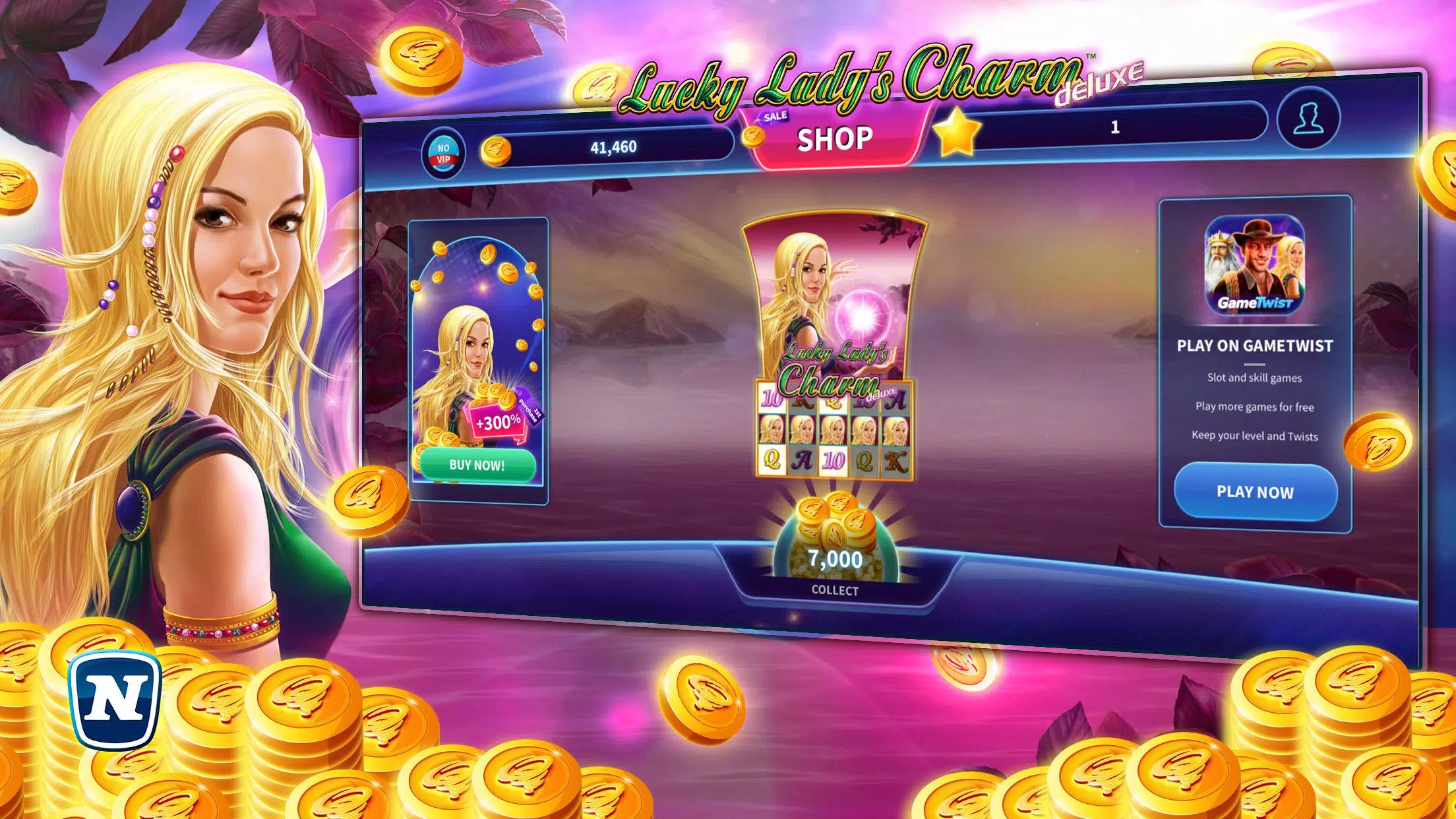 Lucky Lady’s Charm Deluxe Slot Captura de pantalla 2