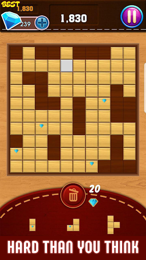 Block Puzzle : Classic Wood Capture d'écran 1