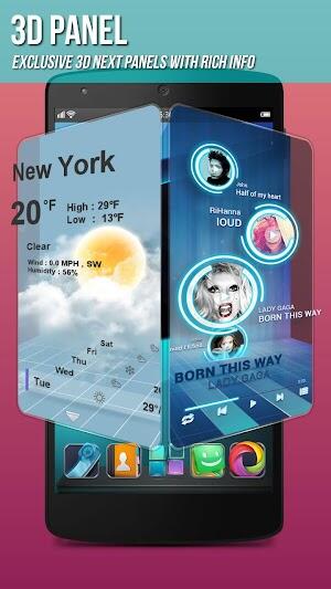 Next Launcher 3D Shell apk フルバージョン