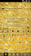 SMS Messages GlitterGold Glass Captura de tela 4