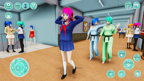 Anime Girl High School Life 3D应用截图第1张