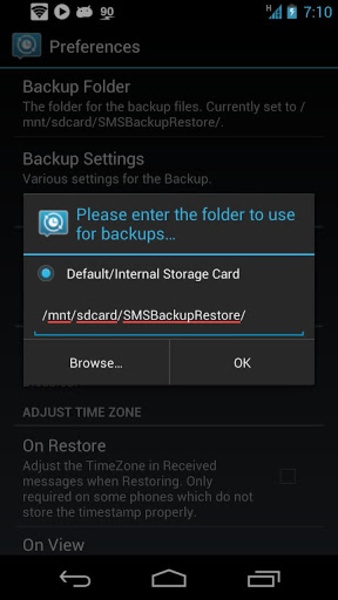 SMS Backup & Restore Captura de tela 1