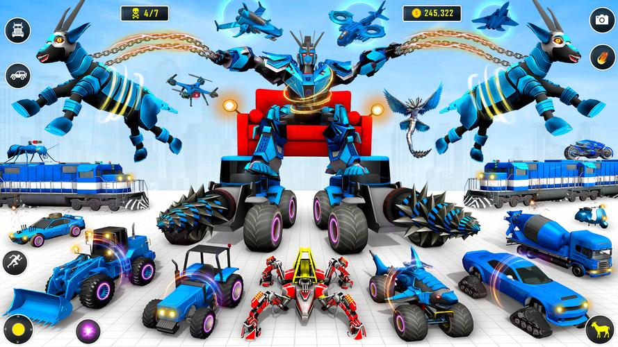jeu de voiture robot chèvre Capture d'écran 2