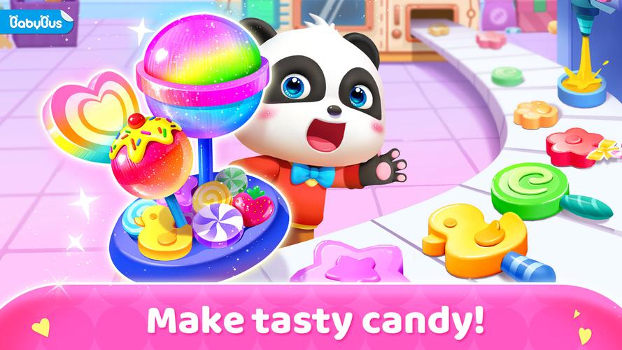 パンダのキャンディーショップ-BabyBus　子ども向け3D スクリーンショット 1