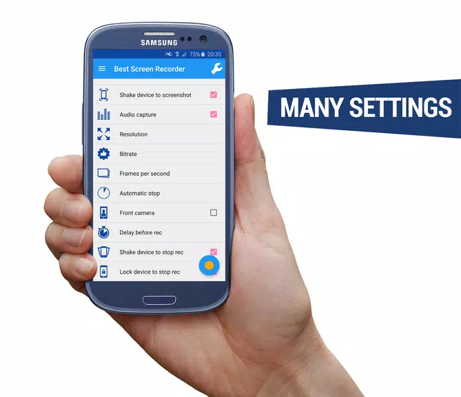 REC HD Screen Recorder No-Root Captura de tela 2