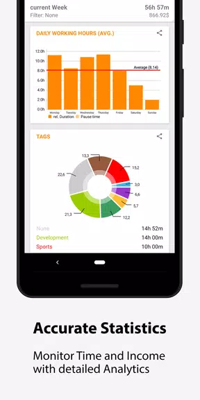 Timesheet - Time Tracker Capture d'écran 3