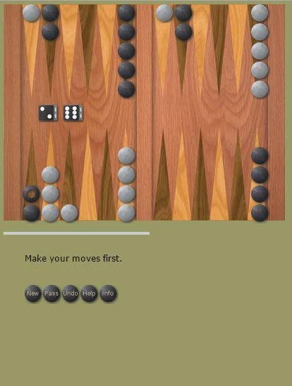 Backgammon Solitaire Classic Captura de tela 2