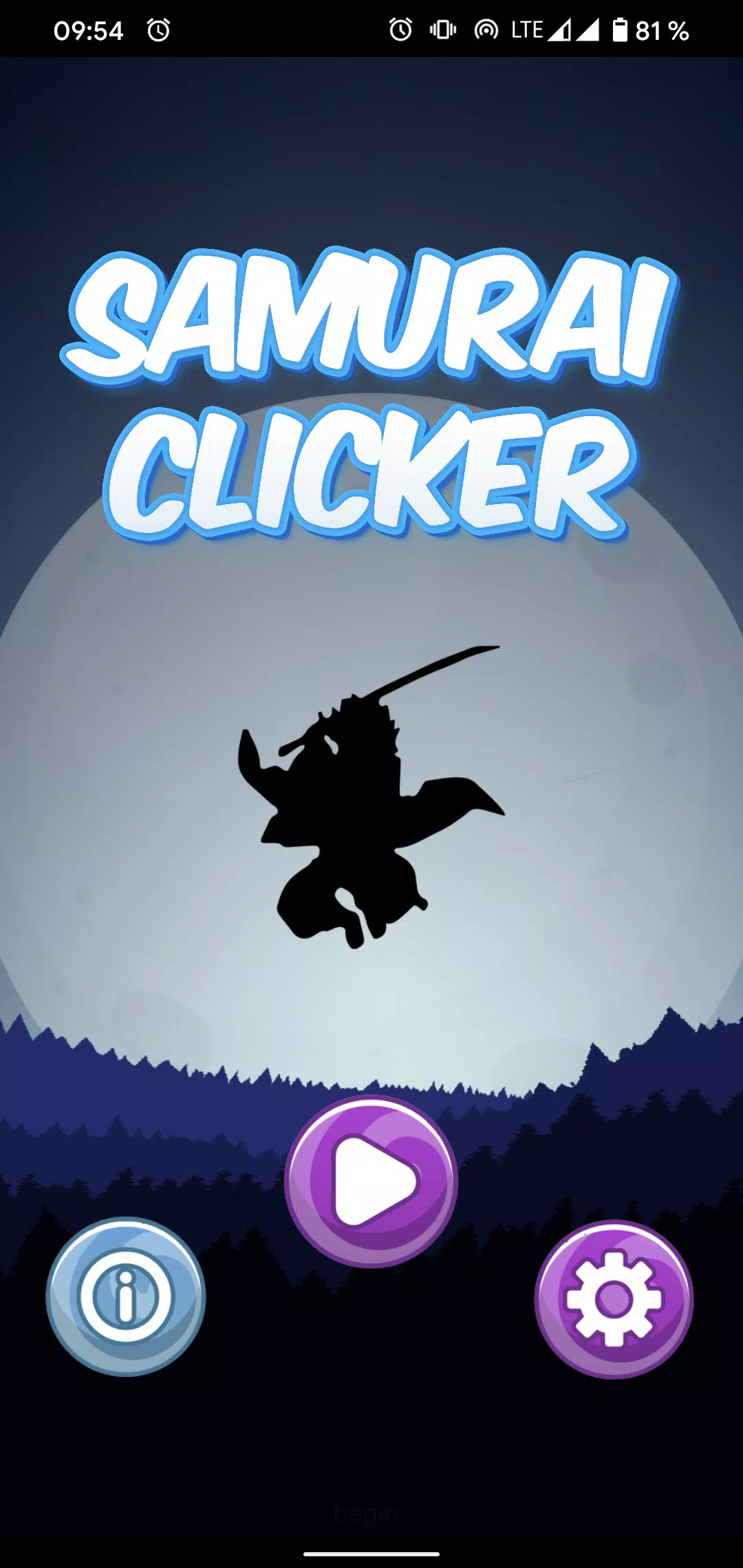 Samurai Clicker Captura de pantalla 1