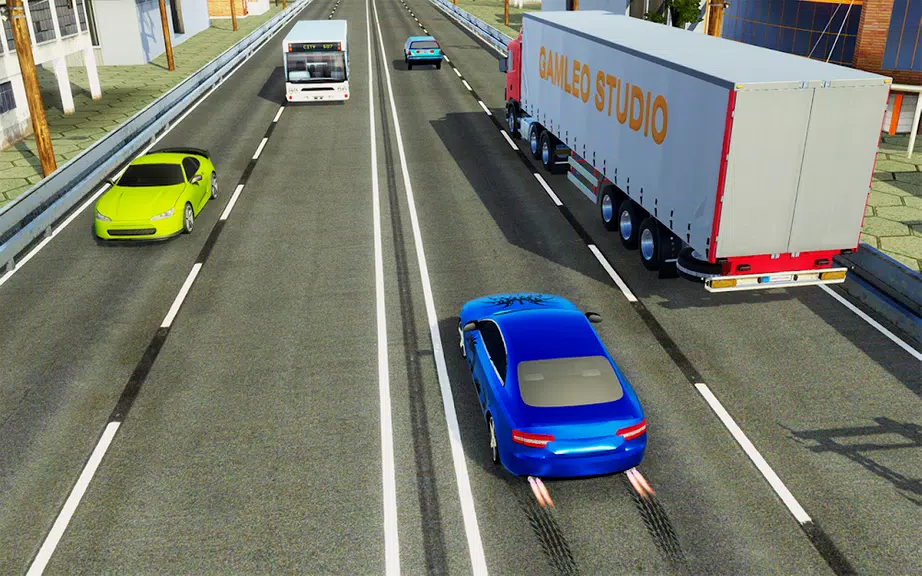 Real Highway Traffic Car Race Capture d'écran 2