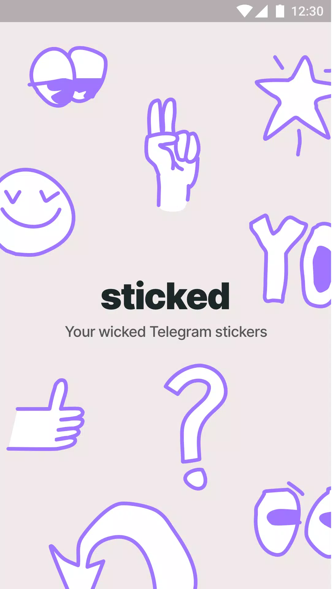 Sticked - Telegram stickers Captura de pantalla 1