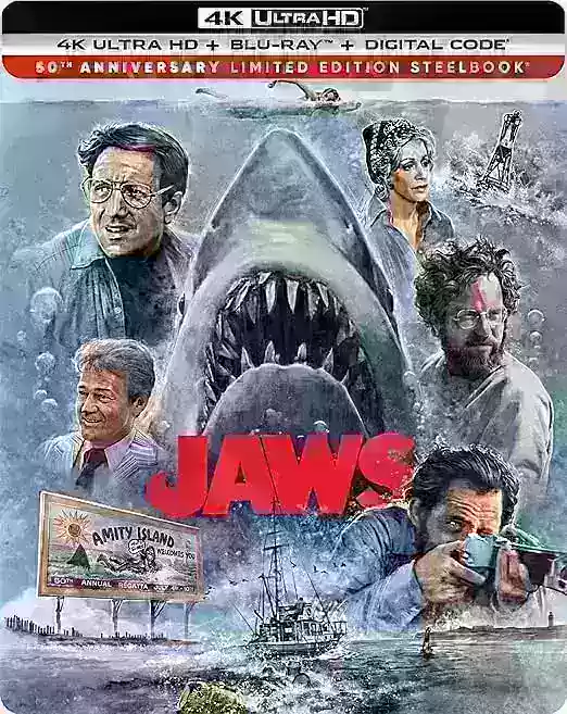 Jaws 50th Anniversary 4K Steelbook Preorders Open Now