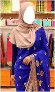 Women Hijab Saree Photo Suits Captura de pantalla 4