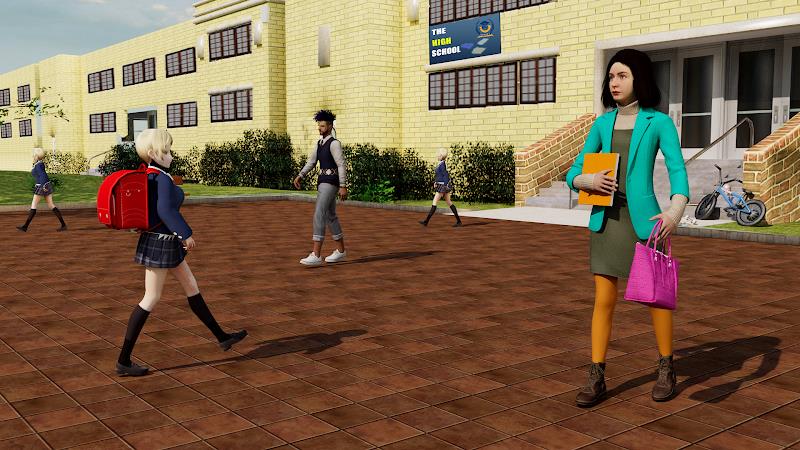 High School Girl Life Sim Game 스크린샷 1