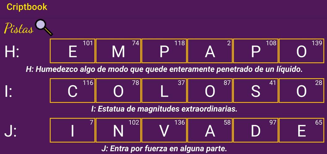 Criptogramas Literarios Captura de pantalla 4