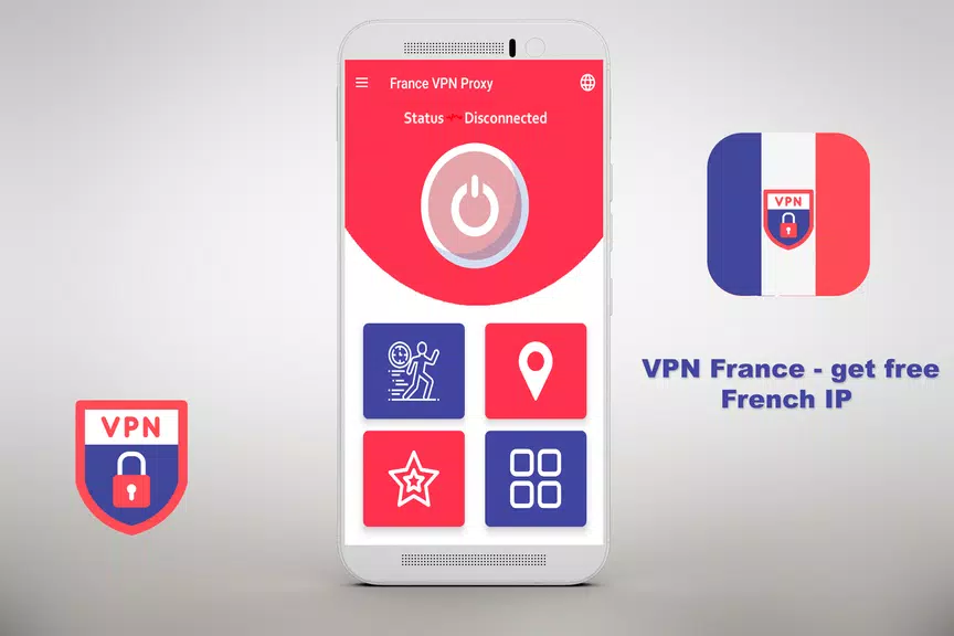 VPN Free - get free French IP Security  ⭐️⭐️⭐️⭐️⭐️ 스크린샷 3