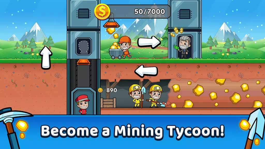 Idle Miner Tycoon: Gold & Cash Captura de tela 1