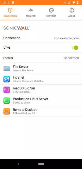 SonicWall Mobile Connect 스크린샷 2