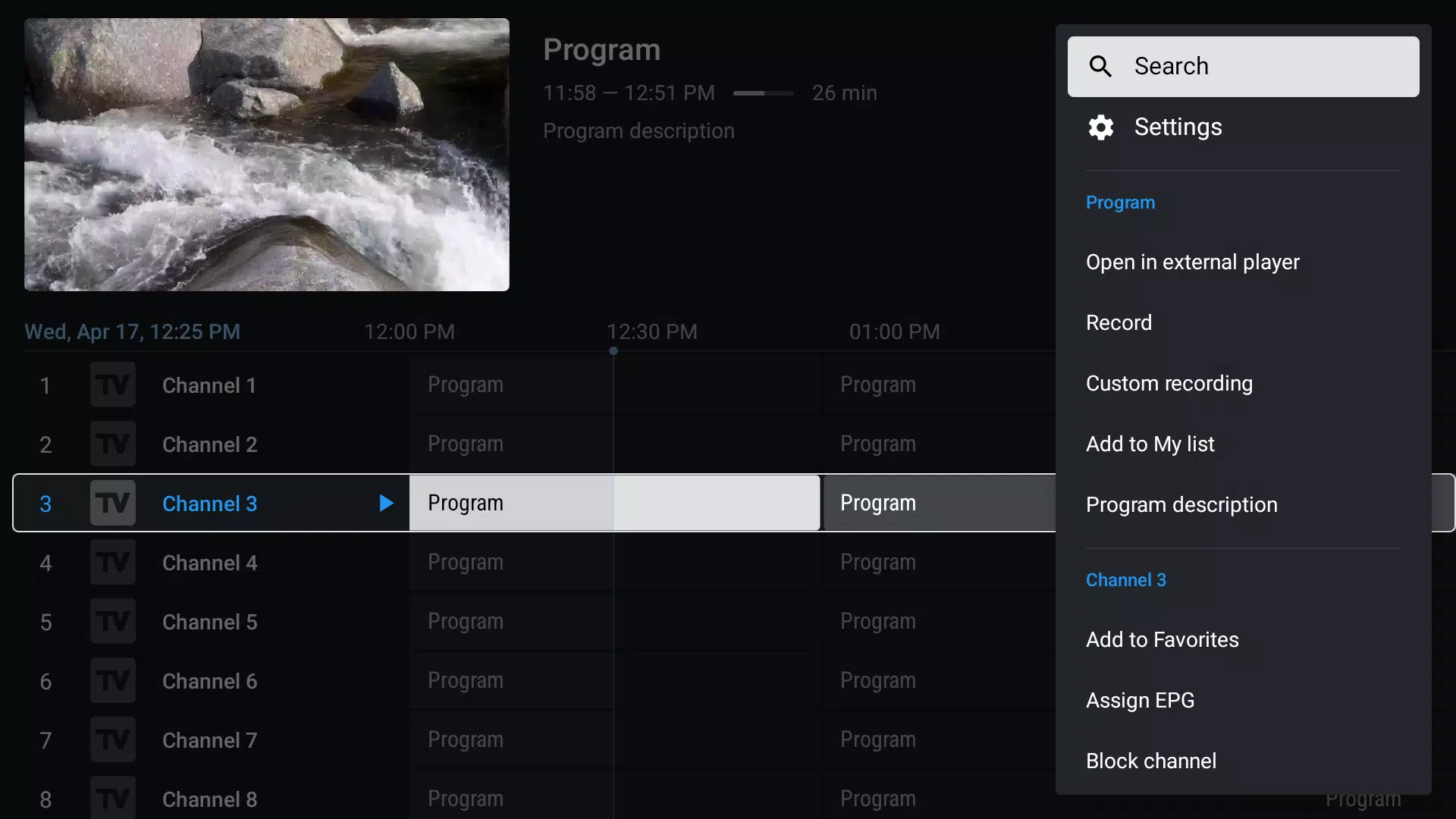 TiviMate IPTV Player Capture d'écran 2