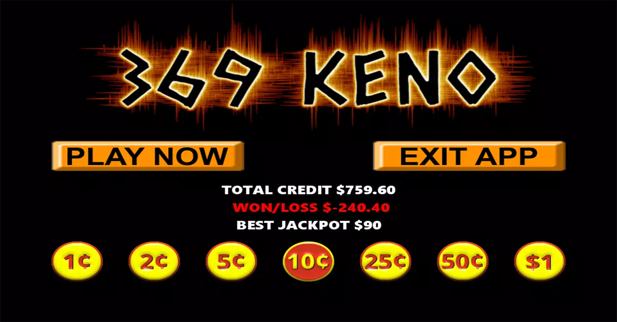 369 Vegas Style Keno Screenshot 3