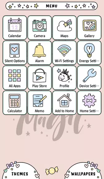 Unicorn Magic Theme Capture d'écran 2