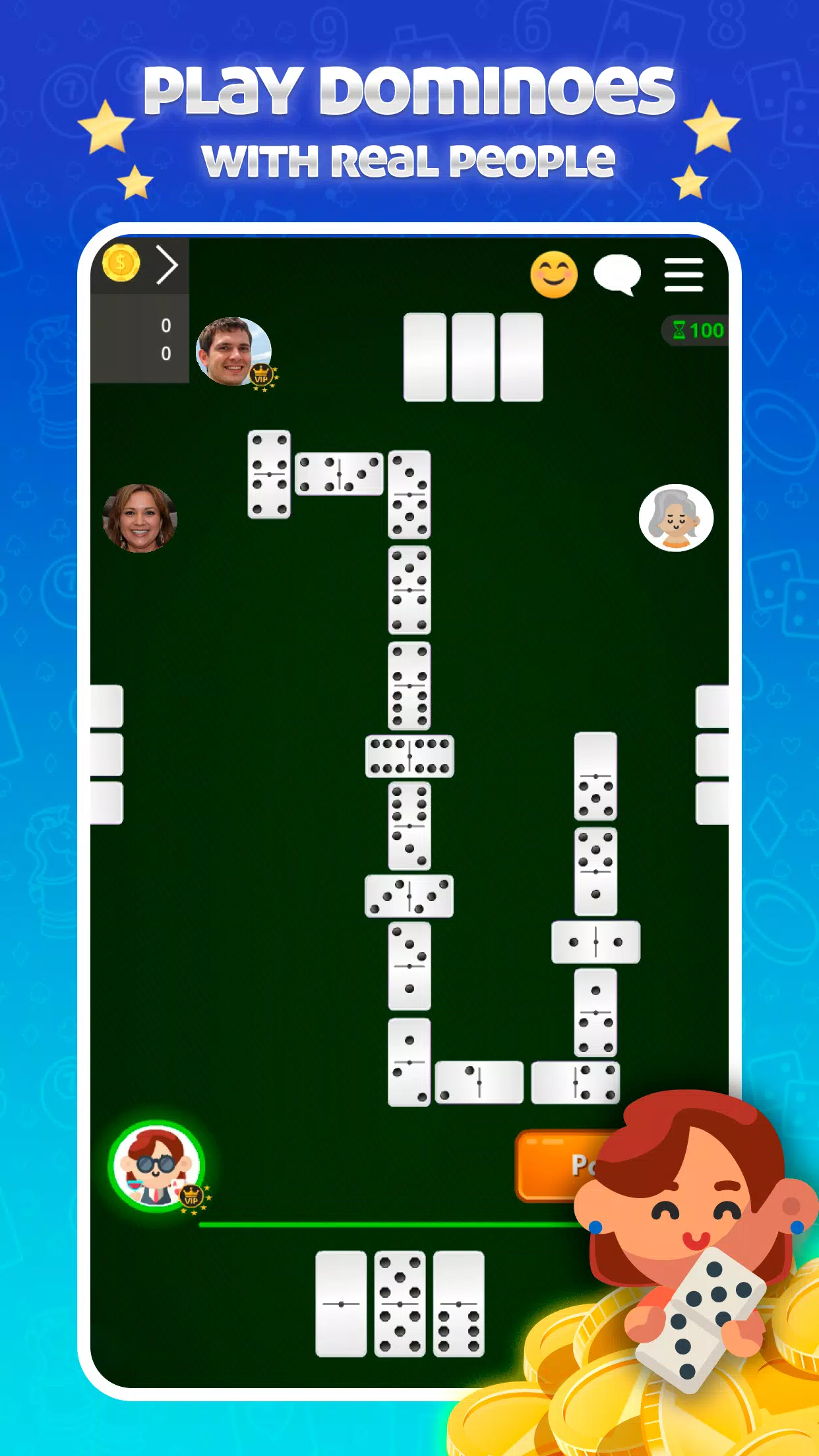 Dominoes Online - Classic Game Captura de pantalla 1