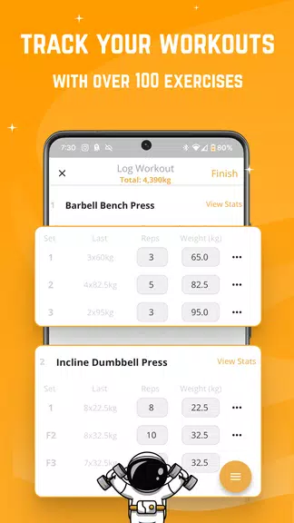 Stronger - Workout Gym Tracker Captura de pantalla 1