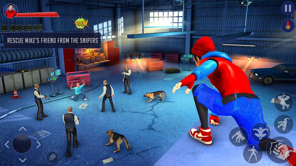 Flying Spider Fight Hero Games Screenshot 2