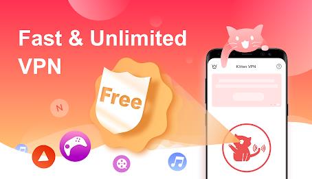 VPN Kitten: Free Unlimited VPN Proxy & Secure WiFi Screenshot 1