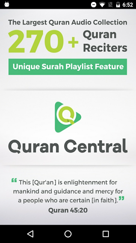 Quran Central - Audio Captura de tela 1