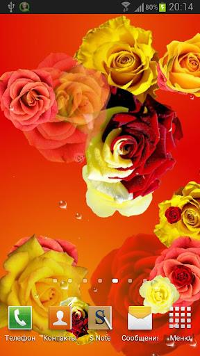 Roses live wallpaper Captura de tela 3