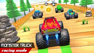 Monster Car Stunts Game 2023 スクリーンショット 1