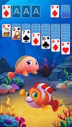 Solitaire Fish Klondike Card スクリーンショット 1