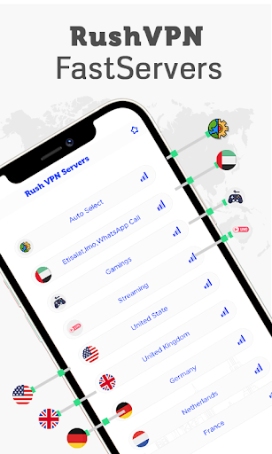 Rush VPN - Secure and Fast VPN Captura de pantalla 2