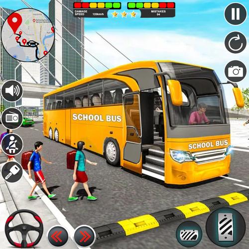 School Bus Simulator Bus Games स्क्रीनशॉट 1