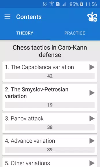 Chess Tactics in Caro-Kann Captura de pantalla 2