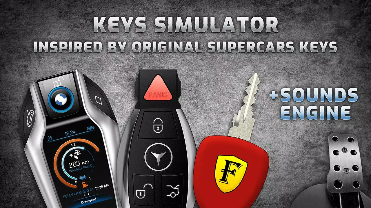 Keys simulator and cars sounds スクリーンショット 1