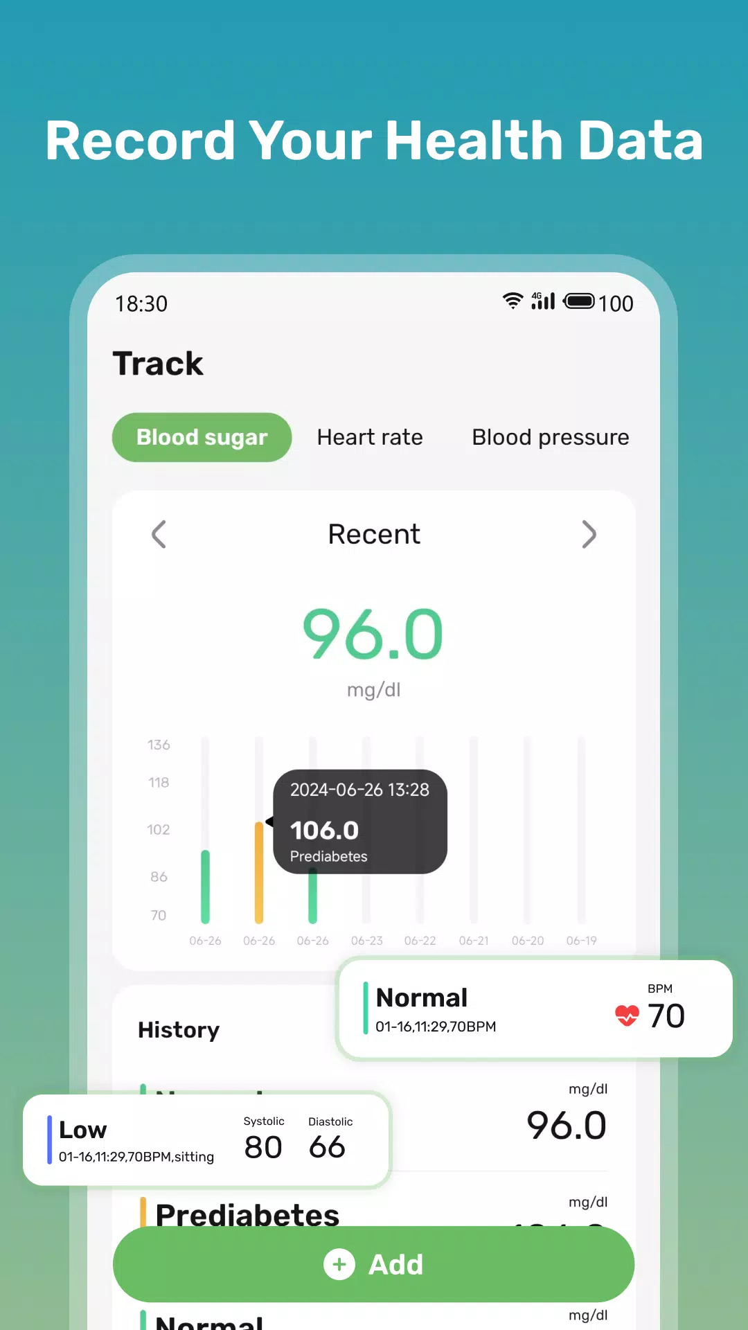 Health Sense: Blood Sugar Hub應用截圖第2張