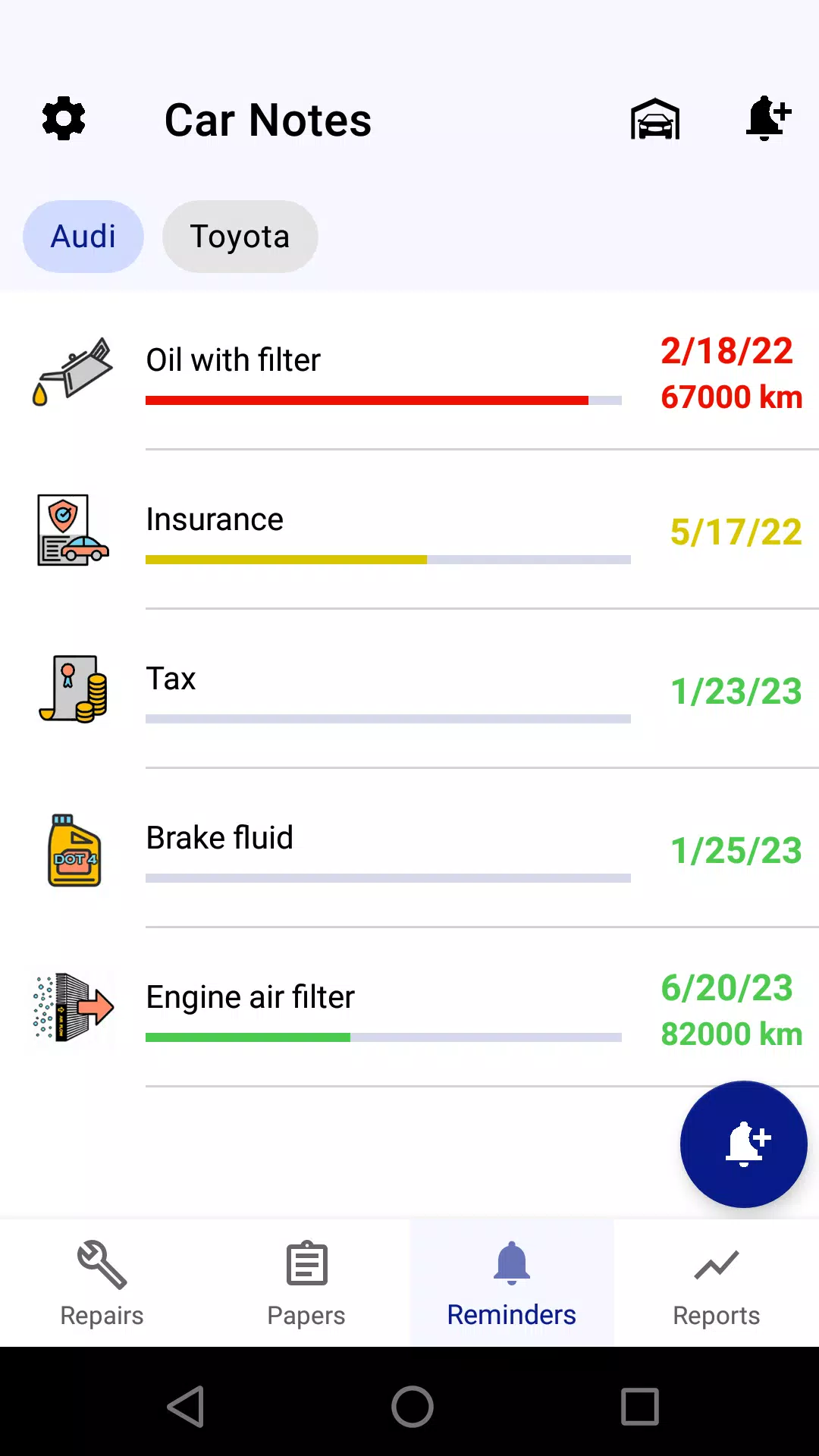 Car service tracker Screenshot 3