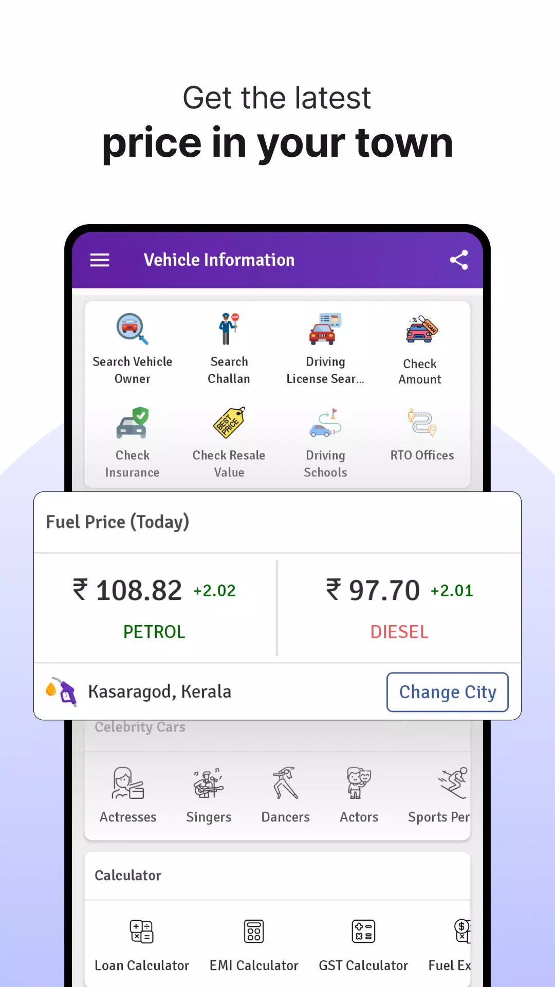 RTO Vehicle Info App, Challan 스크린샷 1