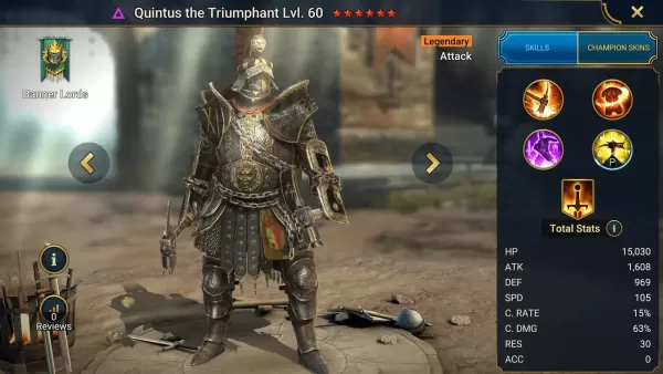 Quintus in Raid: Shadow Legends - Top Builds, Masteries y Artifacts para PVE y PVP